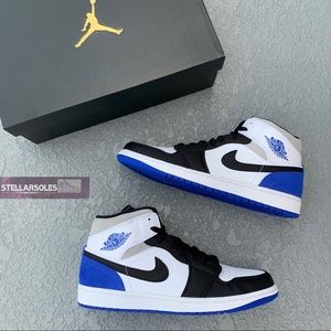 NIB Men’s Jordan 1 Mid SE Union Game Royal Shoes